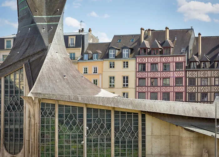 Le Jeanne D'arc, Vue Sur La Place Du Vieux Marché Appartamento Rouen
